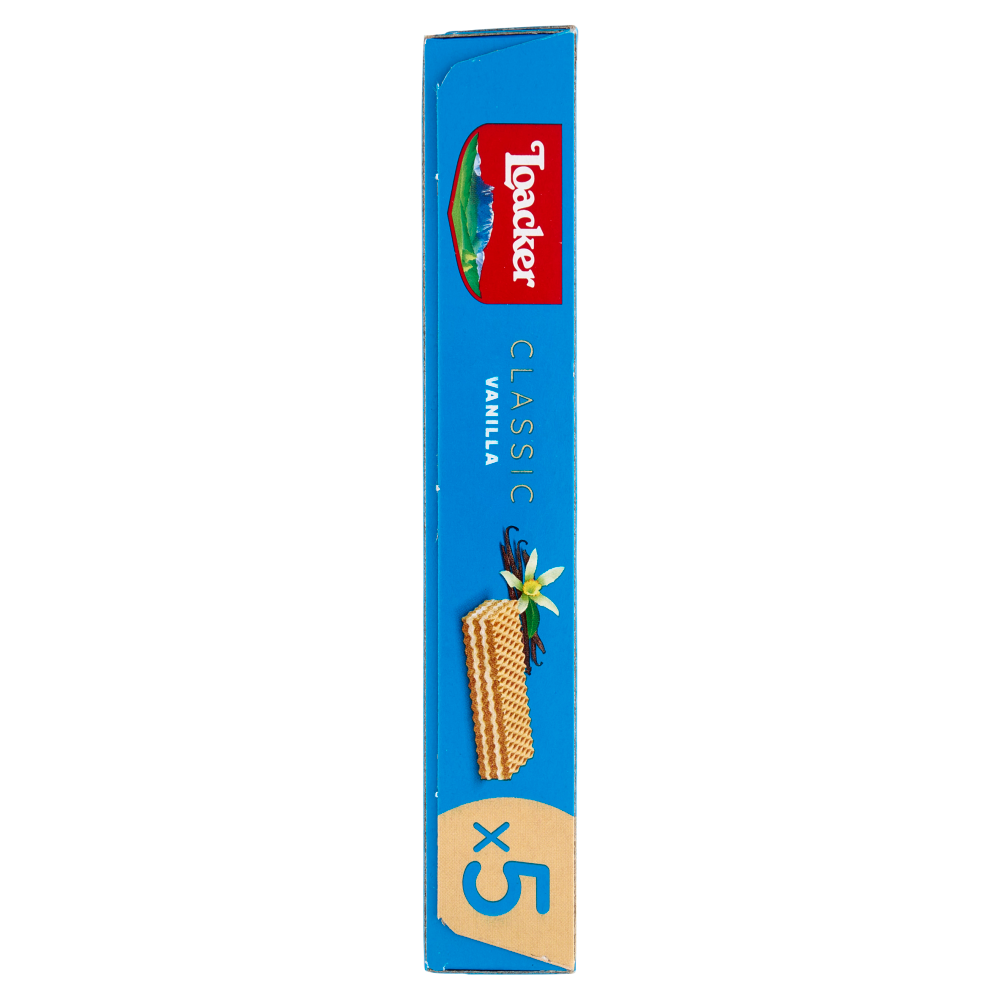 Loacker Classic Vanilla Wafer con crema alla Vaniglia Bourbon del Madagascar Wafers 45gx5