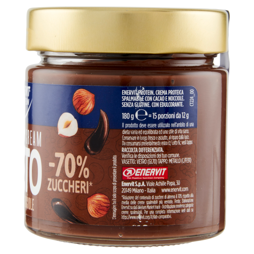 Enervit Protein Protein Cream Keto Cacao & Nocciole 180 g