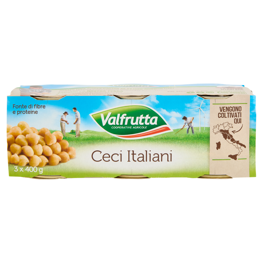 Valfrutta Ceci Italiani 3 x 400 g