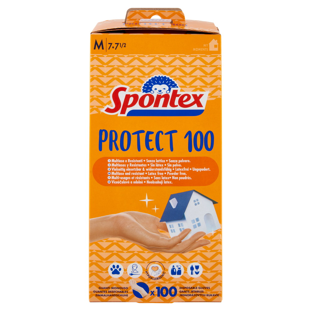 Spontex Guanti Usa&Getta Protect 100 tg M