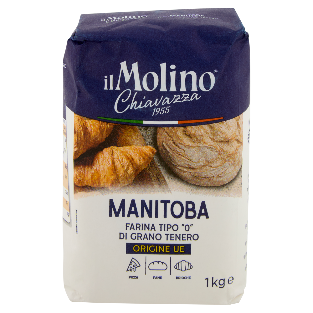 il Molino Chiavazza Manitoba Farina Tipo "0" di Grano Tenero 1 kg