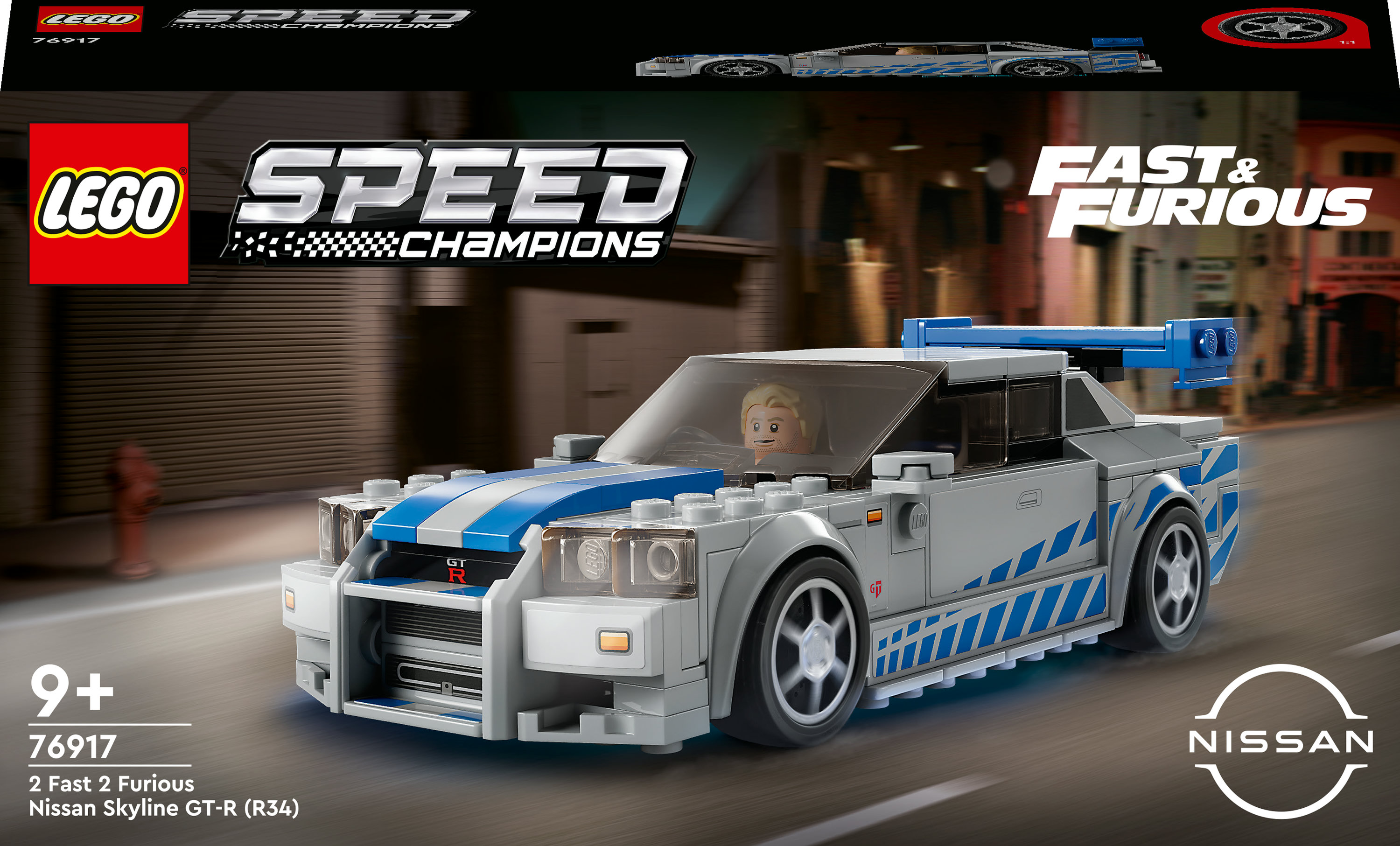 LEGO Speed Champions 2 Fast 2 Furious Nissan Skyline GT-R (R34)