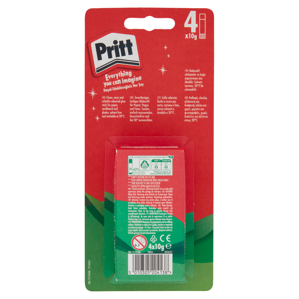 PRITT colla Colorata Stick fun colors 4 x 10 g