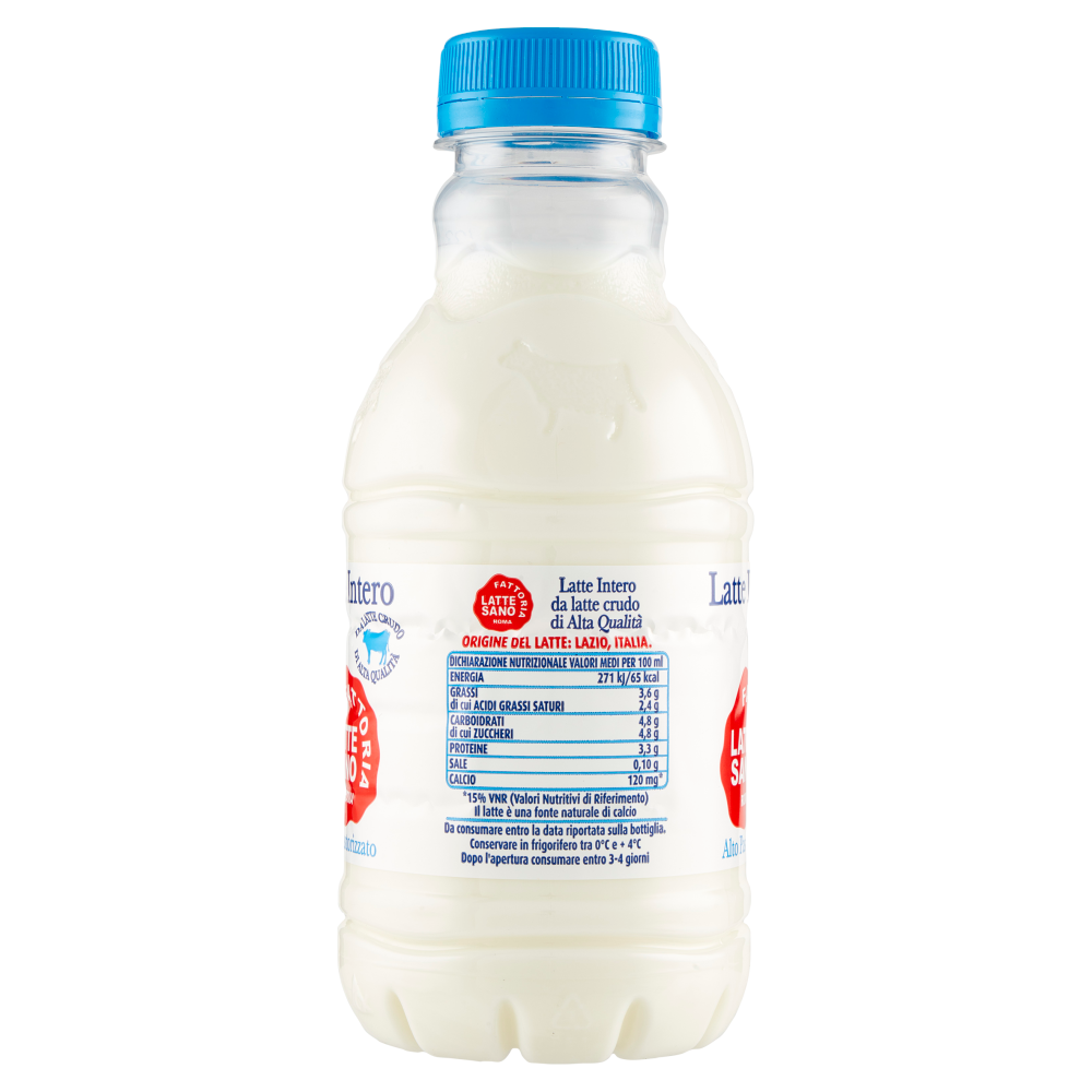 Fattoria Latte Sano Latte Intero Alto Pastorizzato 500 ml