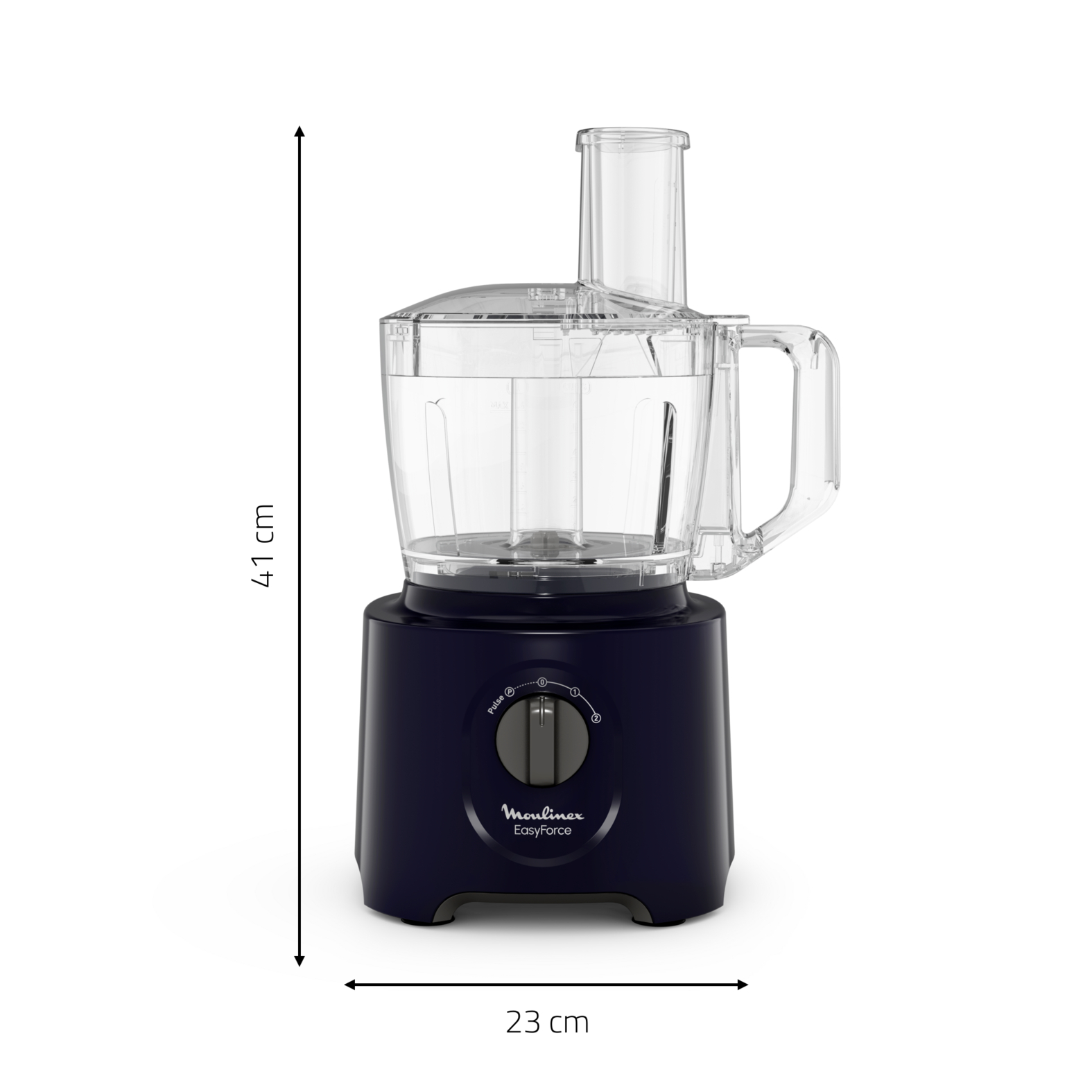 Moulinex FP2428 Easy Force, Robot da Cucina, 4 Accessori, 15 Funzioni