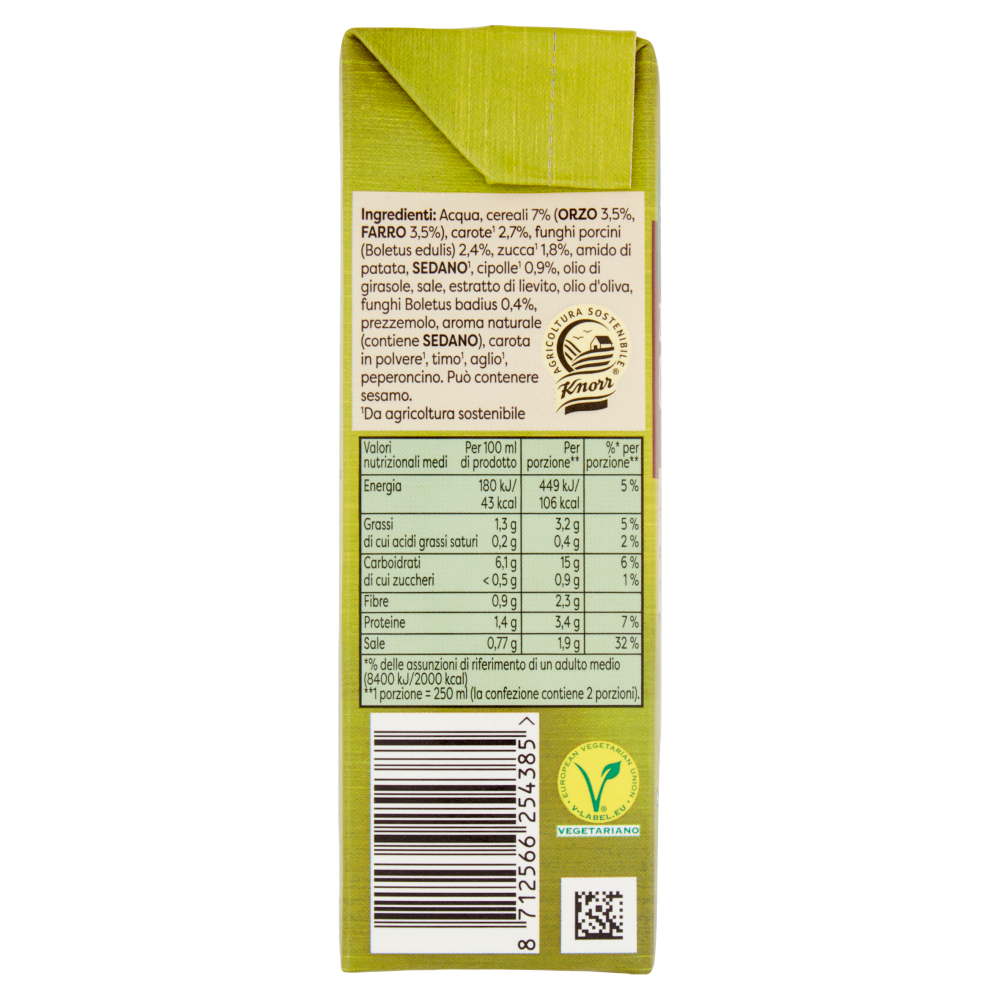 Knorr Zuppa Boscaiola con Cereali, Zucca e Porcini 500 ml