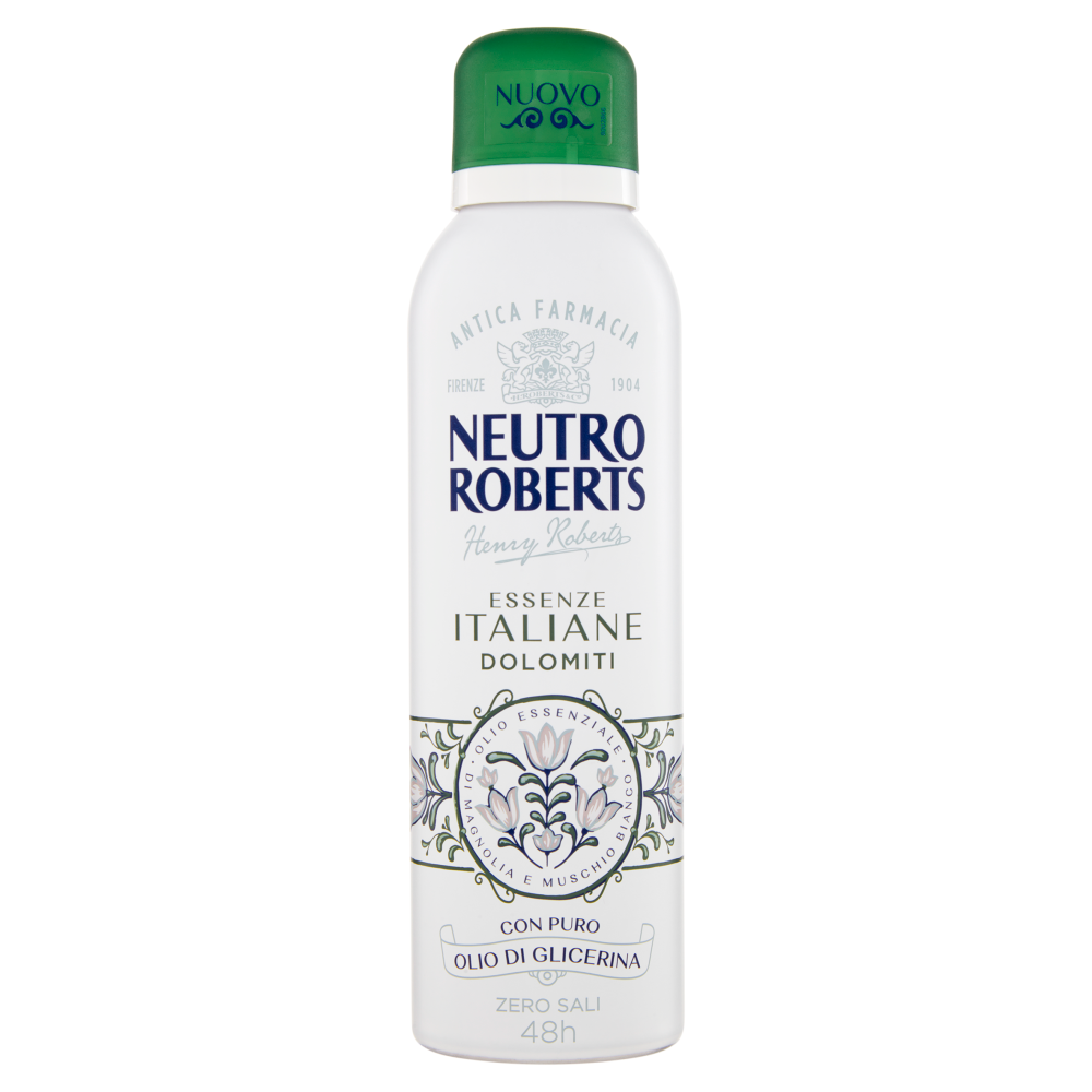 Neutro Roberts Essenze Italiane Dolomiti Olio Essenziale di Magnolia e Muschio Bianco 200 ml