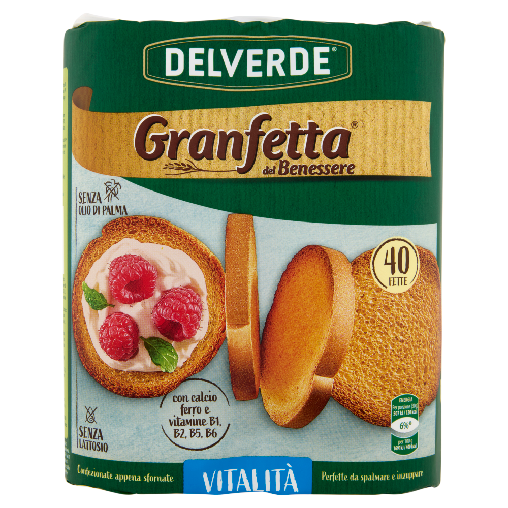 Delverde Granfetta del Benessere Vitalità 40 Fette 300 g