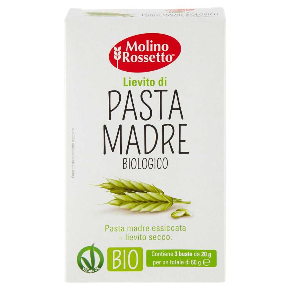 Molino Rossetto Lievito di Pasta Madre Biologico 3 x 20 g