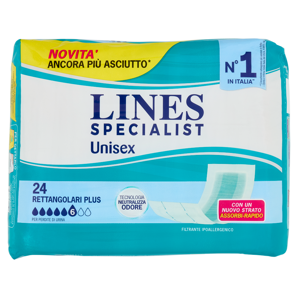 Lines Specialist Unisex Rettangolari Plus 24 pz