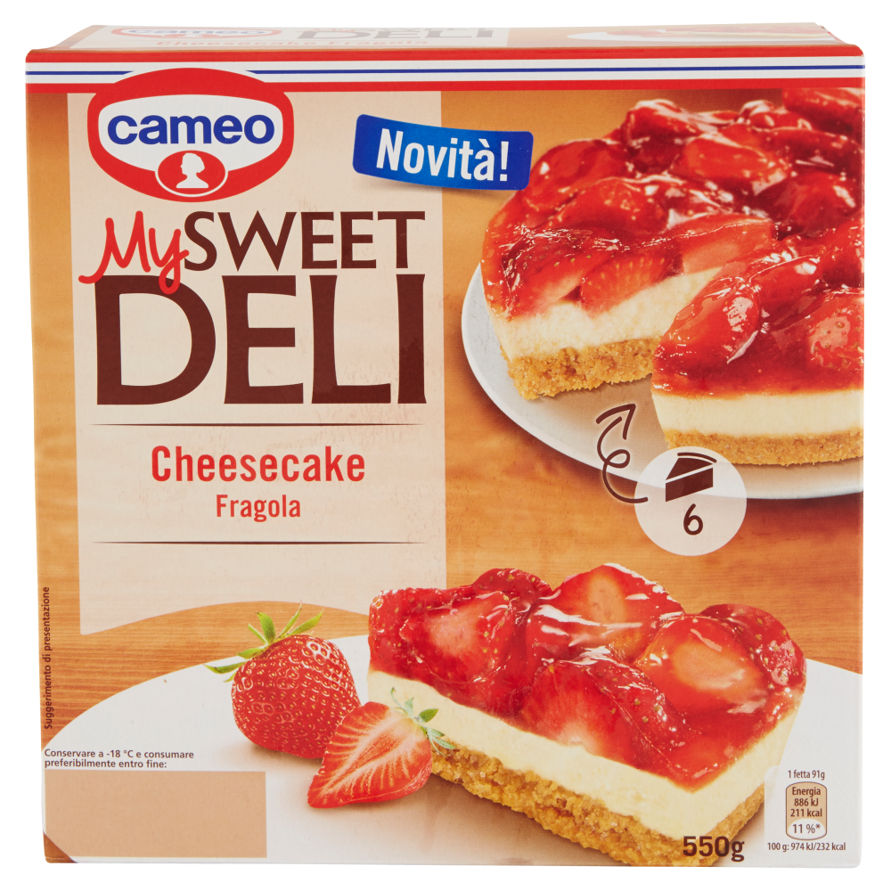 cameo My Sweet Deli Cheesecake Fragola 550 g