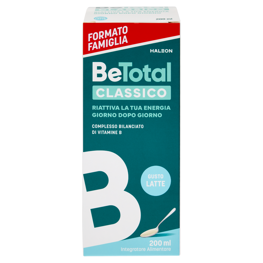 BeTotal Vitamina B Supporto per stanchezza e sistema immunitario Adulti e Bambini 3+ Classico 200 ml