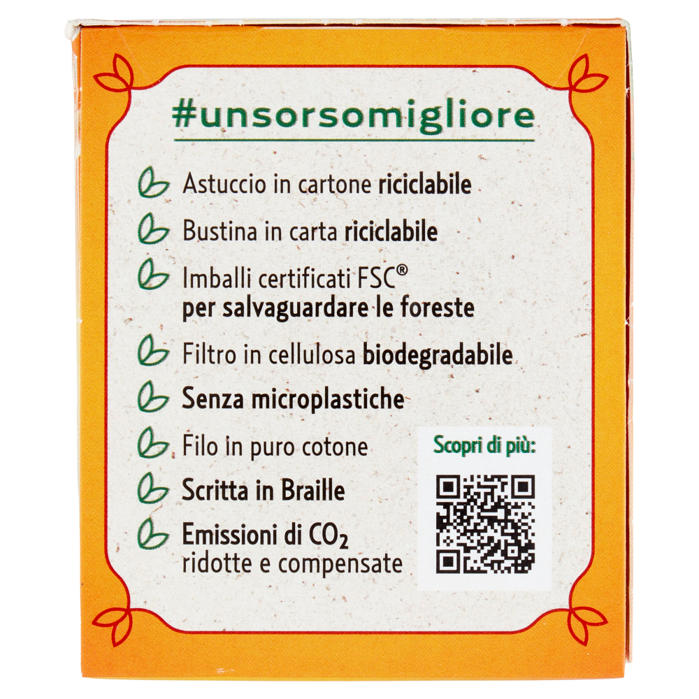 Pompadour Infuso Zenzero Curcuma bustine 20 x 1,8 g