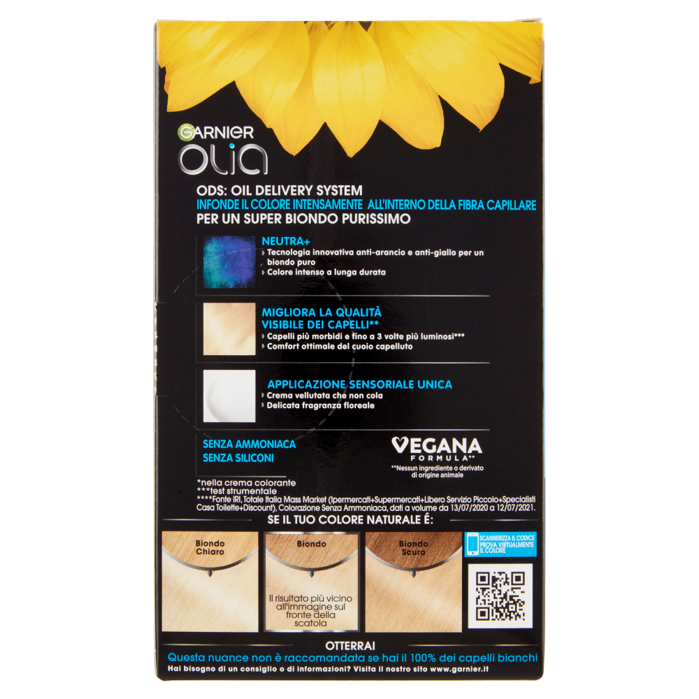 Garnier Olia Tinta Capelli, Senza Ammoniaca, Super blonds 110
