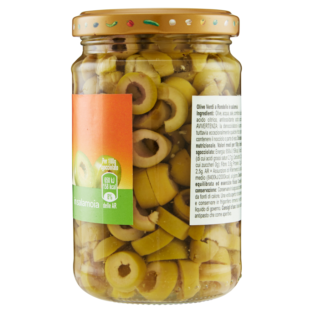 Carrefour Olive Verdi a Rondelle in salamoia 290 g