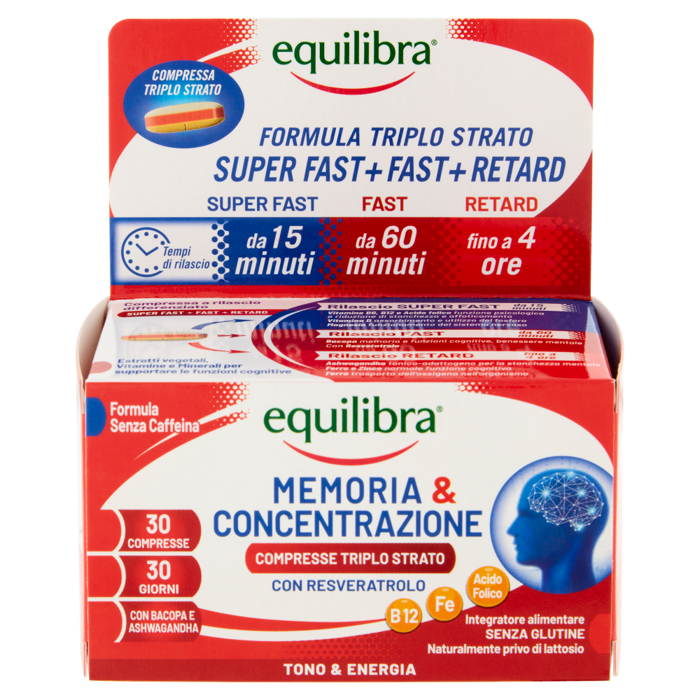 equilibra Memoria & Concentrazione Compresse Triplo Strato 30 x 1,15 g