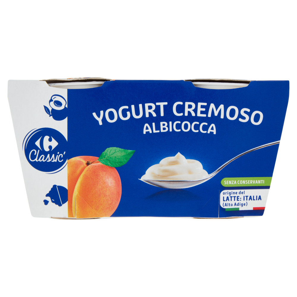 Carrefour Classic Yogurt Cremoso Albicocca 2 x 125 g
