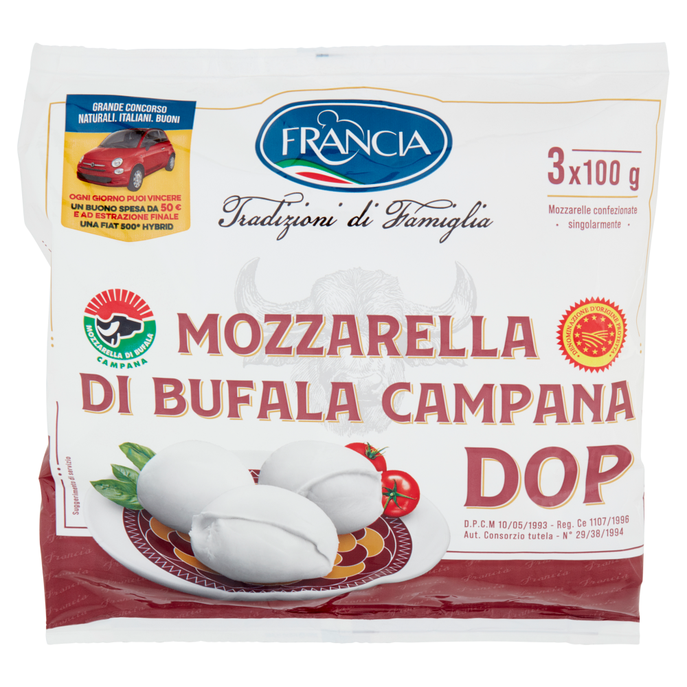 Francia Mozzarella di Bufala Campana DOP 3 x 100 g