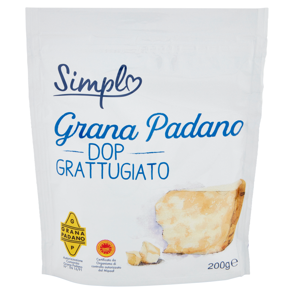 Simpl Grana Padano DOP Grattugiato 200 g