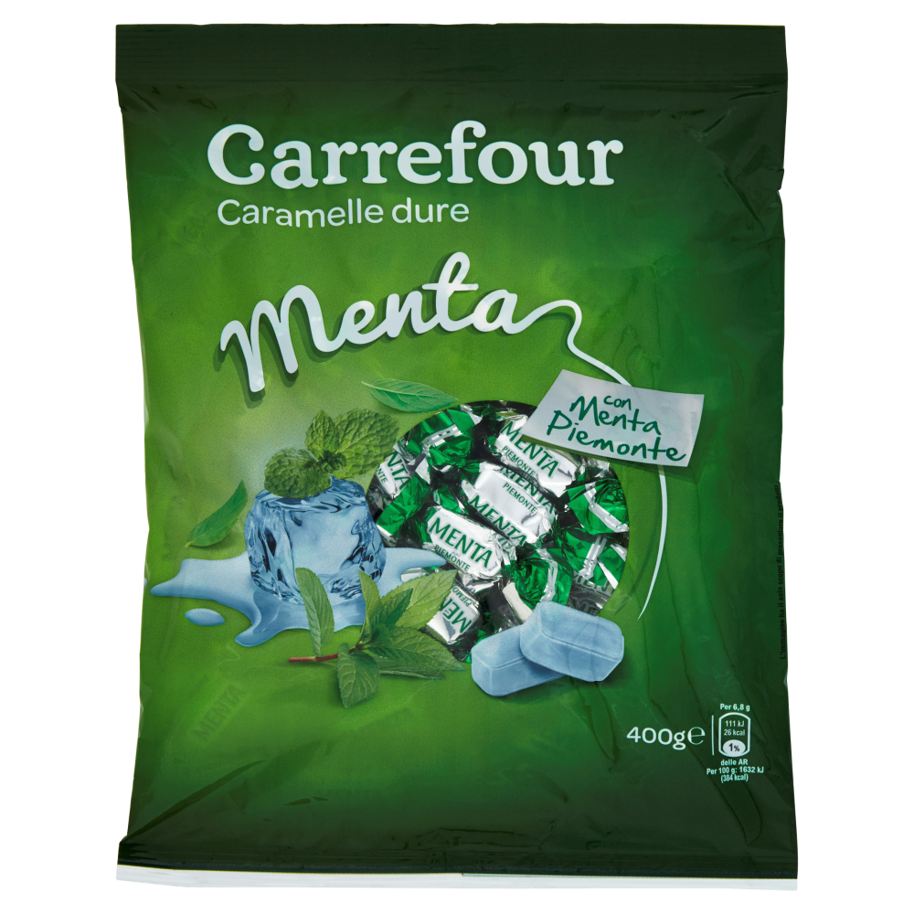 Carrefour Menta caramelle dure 400 g
