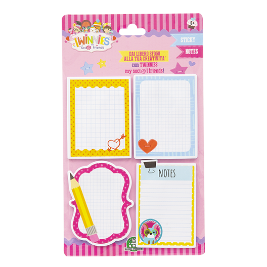 Giochi Preziosi Sticky Notes pouch autoadesiva Rettangolo Bianco Autoadesivo