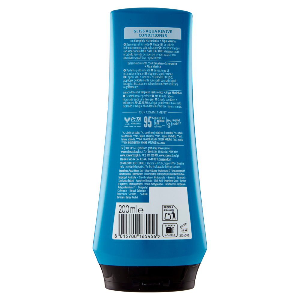 Gliss Aqua Revive Balsamo Idratante 200 ml