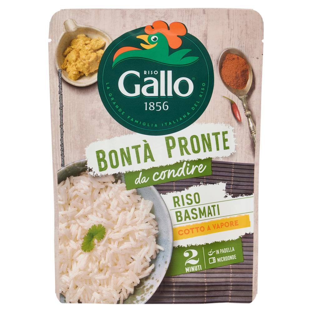 Riso Gallo Bont&agrave; Pronte da condire Riso Basmati 250 g