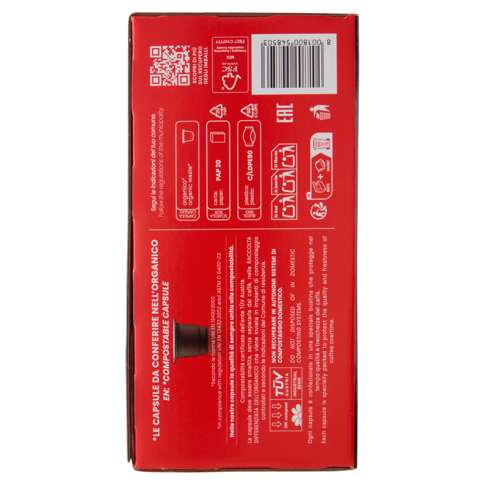 Caffè Vergnano 1882 Cremoso Capsule Compatibili Nespresso* 50 x 5 g