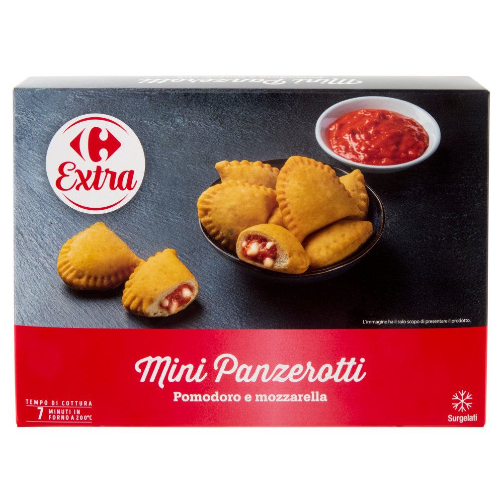 Carrefour Extra Mini Panzerotti Pomodoro e mozzarella Surgelati 250 g