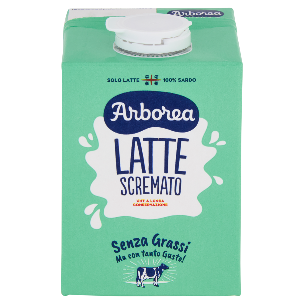 Arborea Latte Scremato UHT a Lunga Conservazione Senza Grassi 500 ml