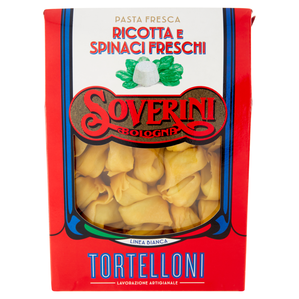 Soverini Tortelloni Ricotta e Spinaci Freschi 250 g