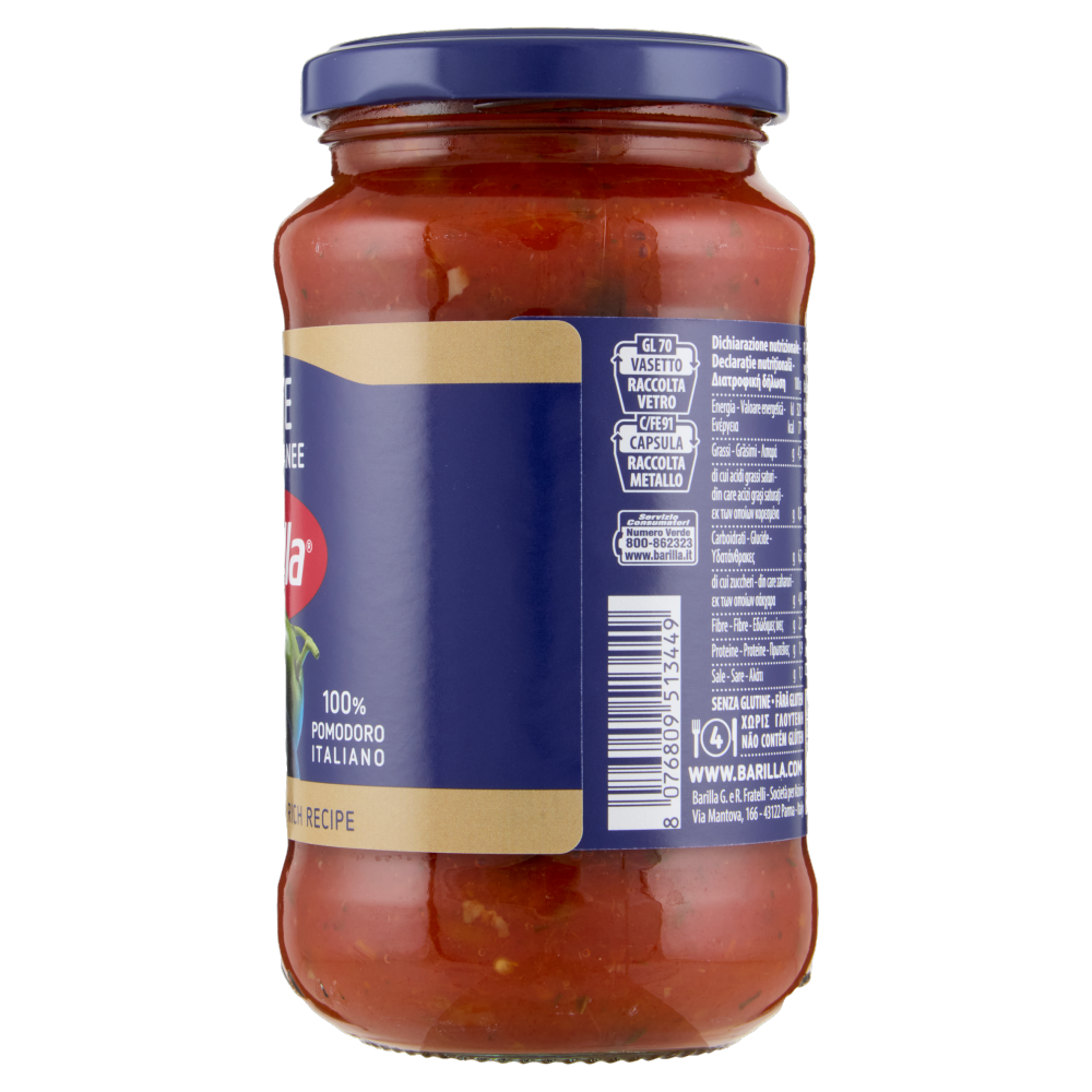 Barilla Sugo Olive 100% Pomodoro Italiano Condimento per Pasta 400g