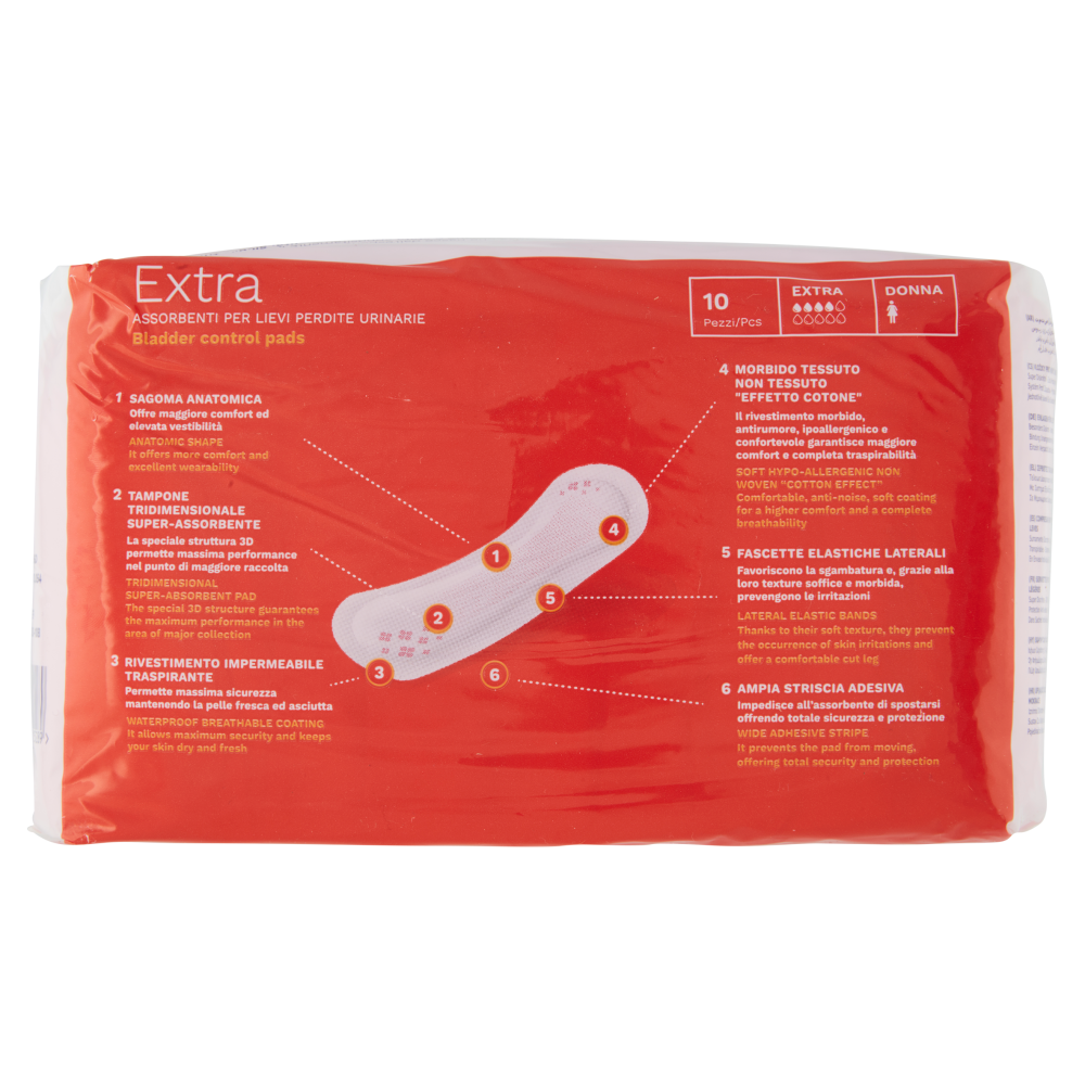 Egosan Light Extra Assorbenti per Lievi Perdite Urinarie Donna 10 pz