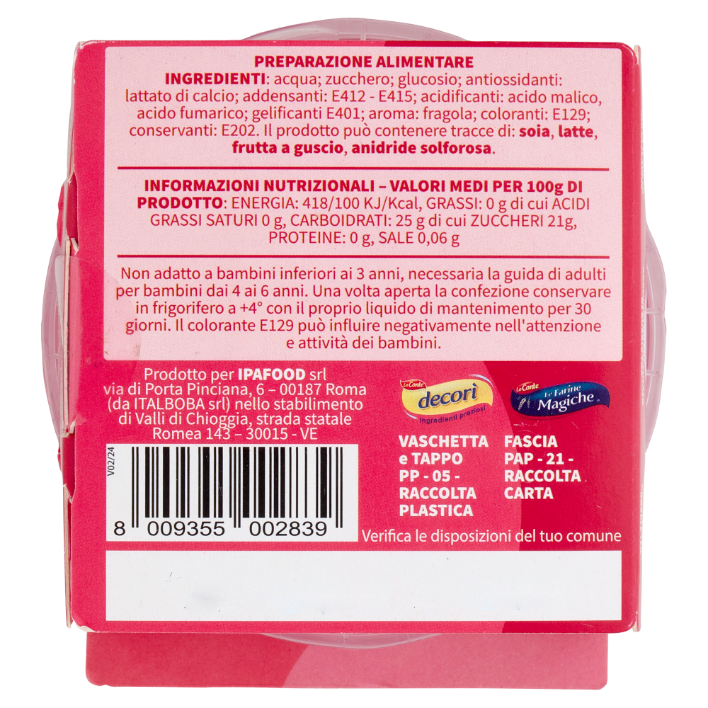 decorì Bubble Top Gusto Fragola 200 g