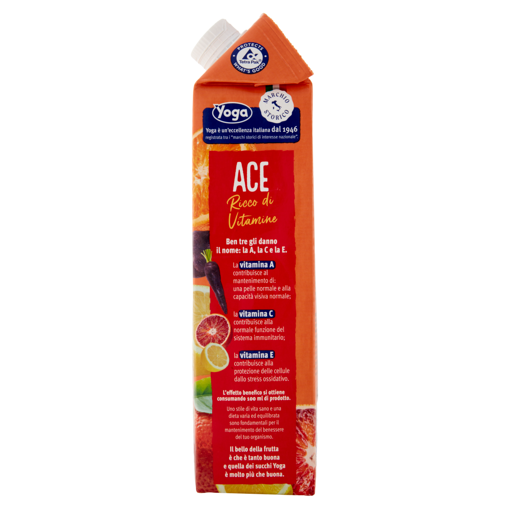 Yoga ACE Rosso Arancia Rossa Arancia Carota Limone 1000 ml