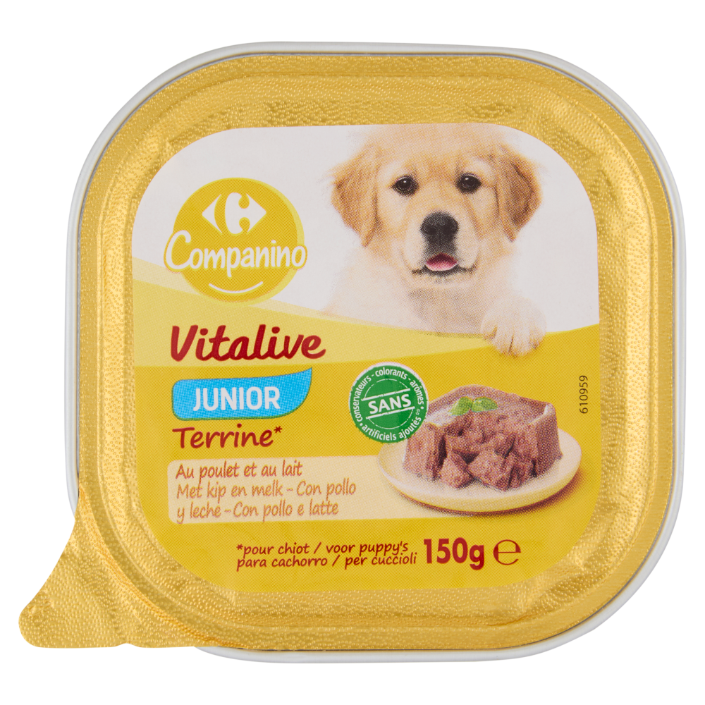 Carrefour Companino Vitalive Junior Terrine* con pollo e latte 150 g