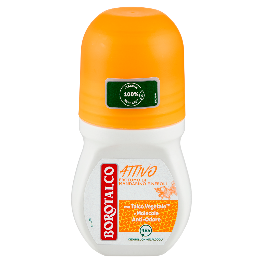 Borotalco Attivo Profumo di Mandarino e Neroli Deo Roll On 50 ml