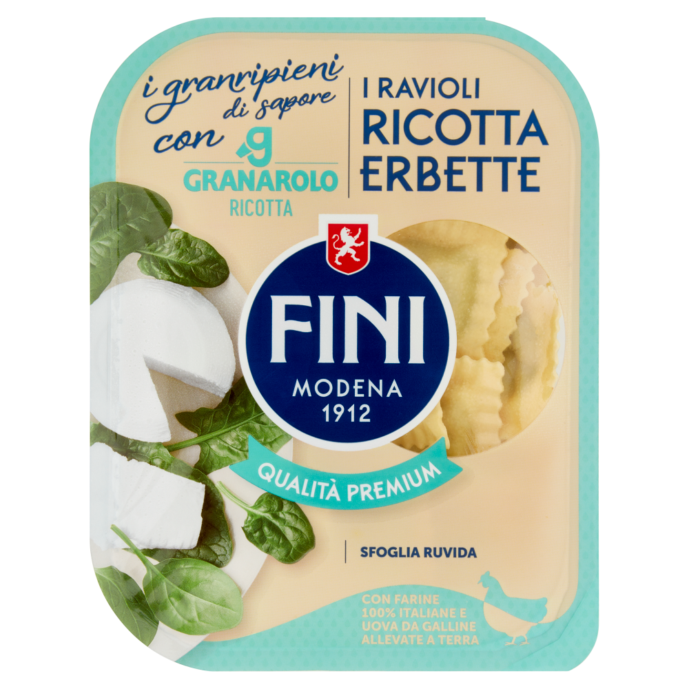 Fini i granripieni di sapore i Ravioli Ricotta Erbette 250 g
