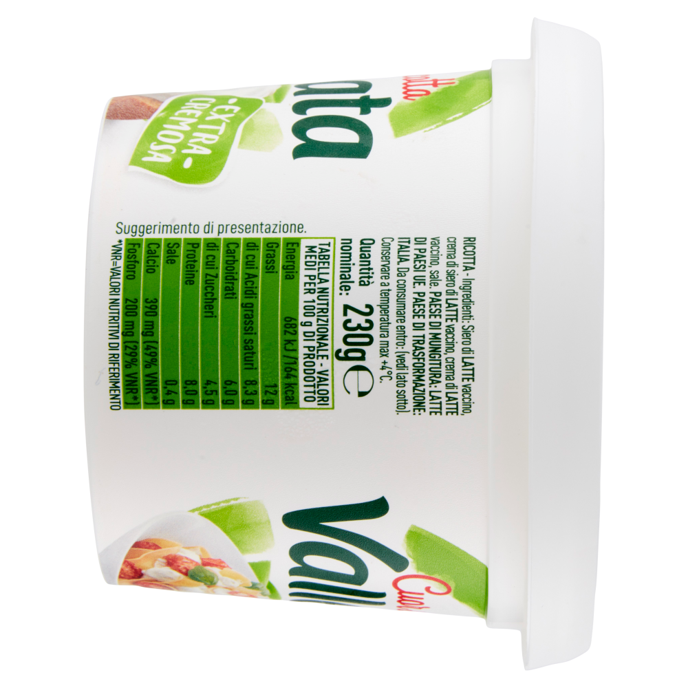 Vallelata Cuor di Ricotta Extra Cremosa 230 g