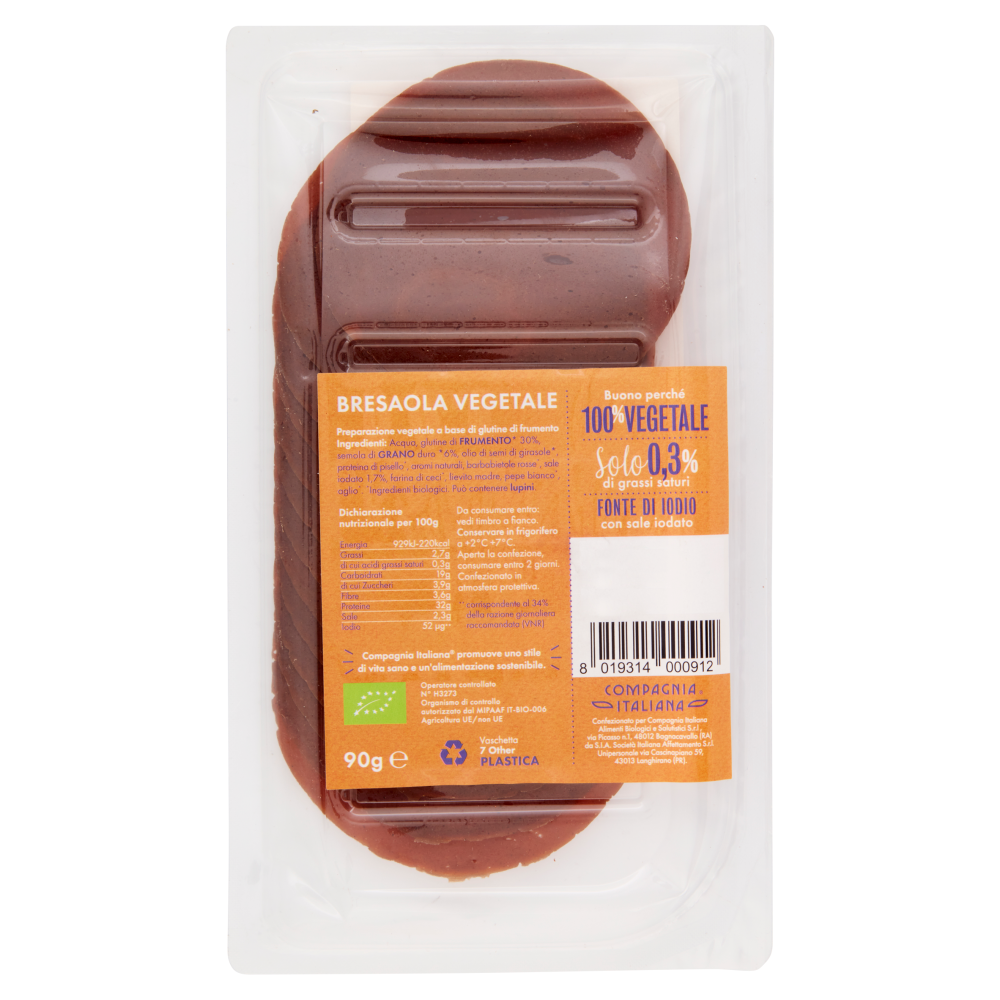 Compagnia Italiana Bresaola Vegetale Bio 90 g