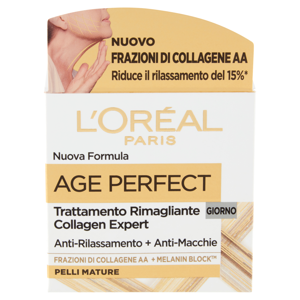 L'Or&eacute;al Paris Age Perfect, Crema Viso Re-idratante per Pelli Mature, 50 ml