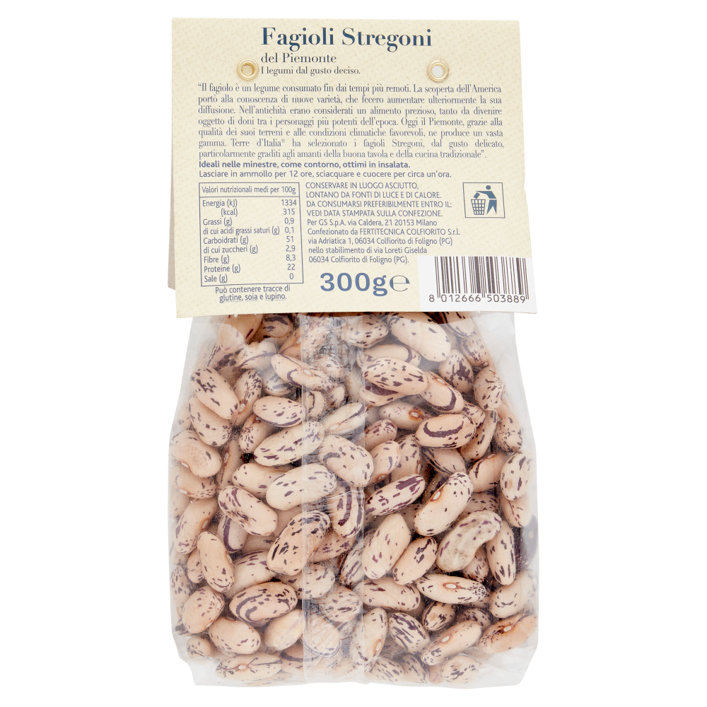 Terre d'Italia Fagioli Stregoni del Piemonte 300 g