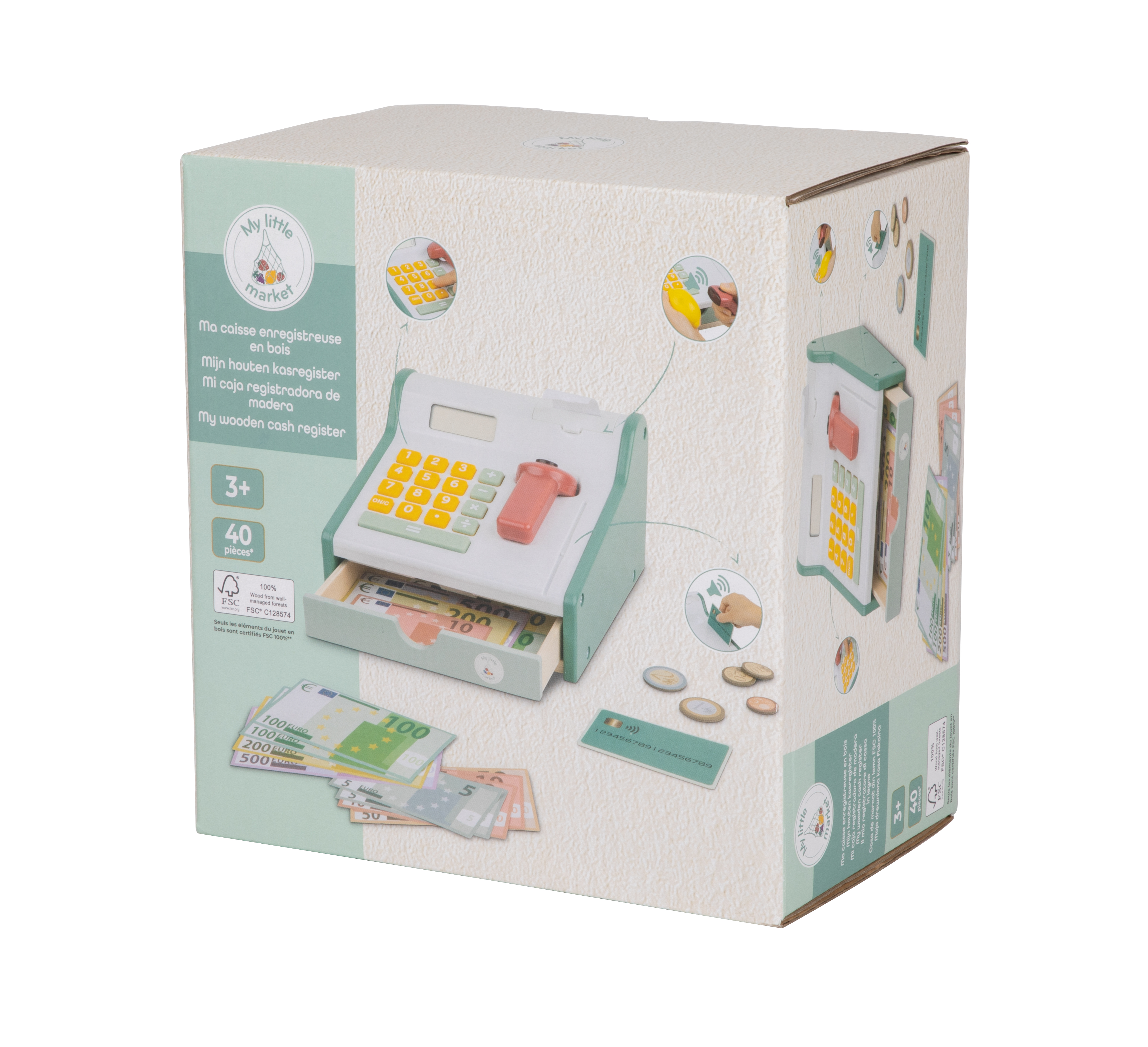 Carrefour My Little Market Cassa in Legno FSC 100%