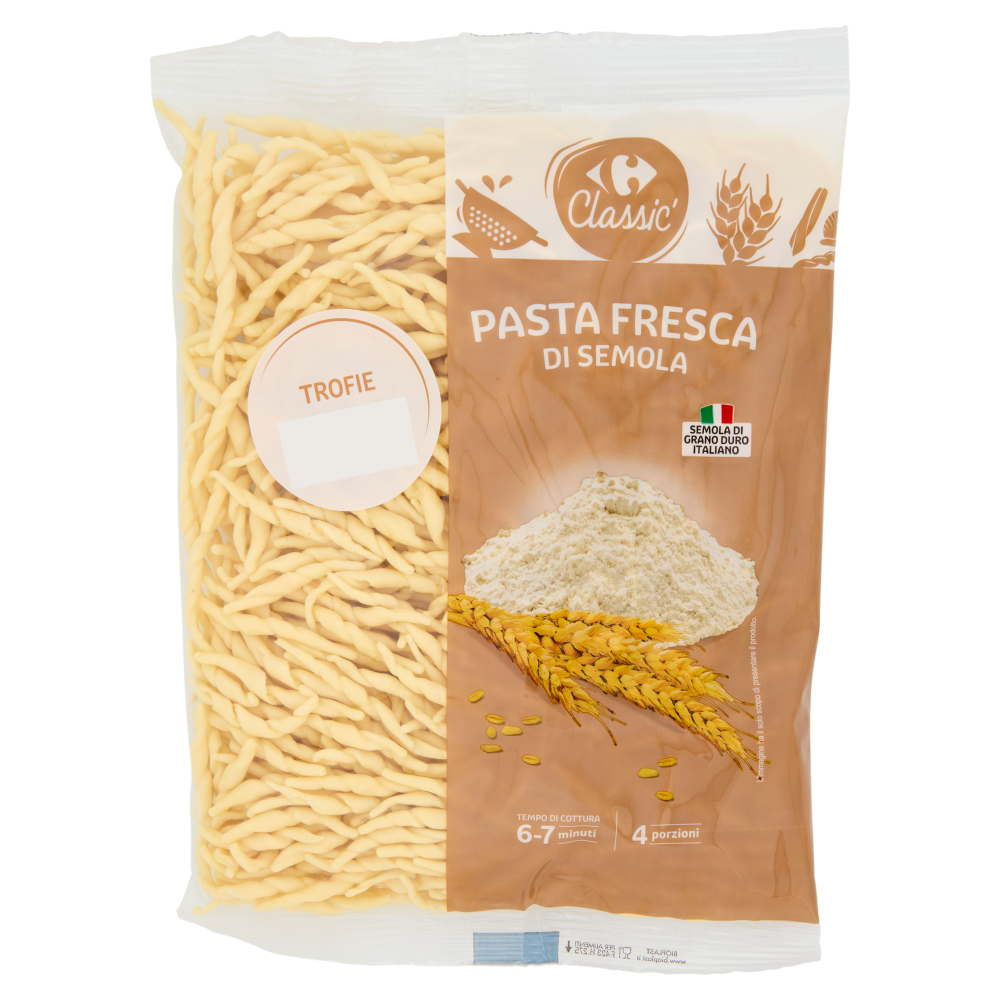 Carrefour Classic Pasta Fresca di Semola Trofie 500 g