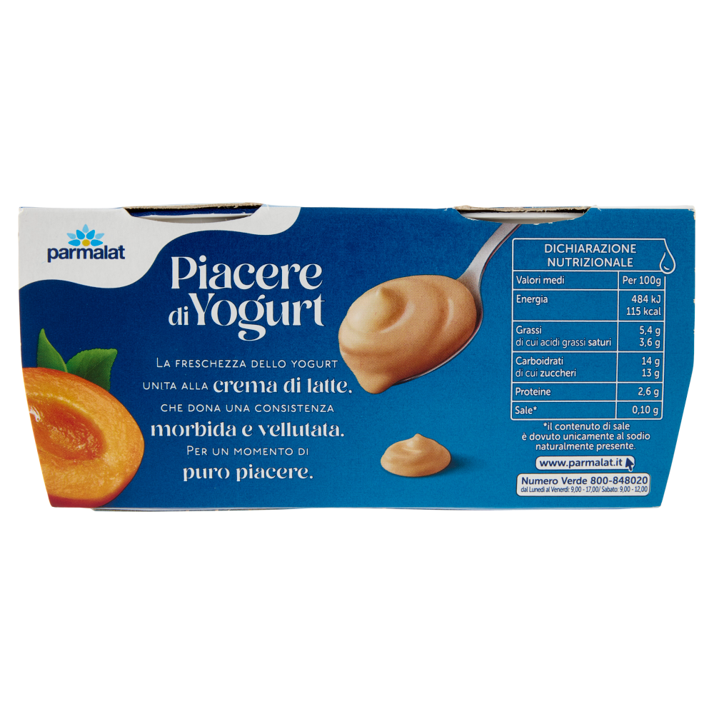 PARMALAT Piacere di Yogurt Albicocca 2 x 115 g