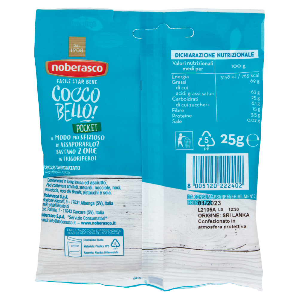 noberasco Cocco Bello! Pocket 25 g