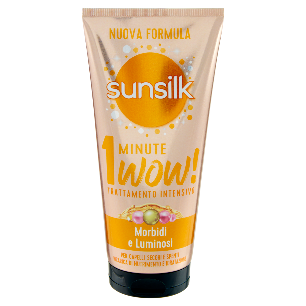 sunsilk Morbidi e Luminosi 1 Minute Wow! Trattamento Intensivo per Capelli Secchi e Spenti 180 mL