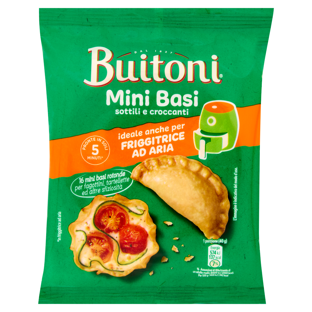 BUITONI Mini Basi Sottili e Croccanti ideali per Friggitrice ad Aria 160gg