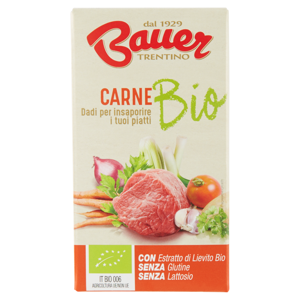 Bauer Carne Bio Dadi per insaporire i tuoi piatti 6 x 10 g