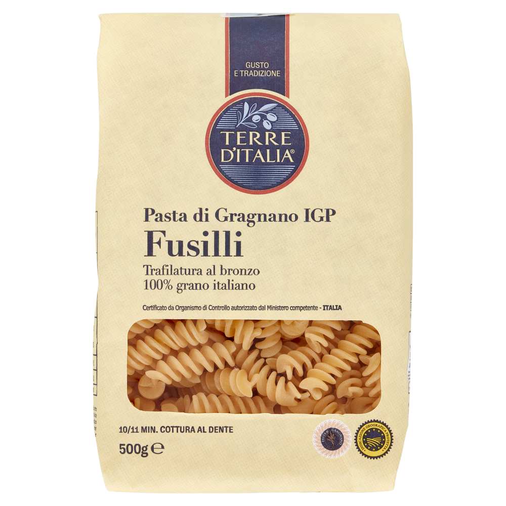 Terre d'Italia Pasta di Gragnano IGP Fusilli 500 g